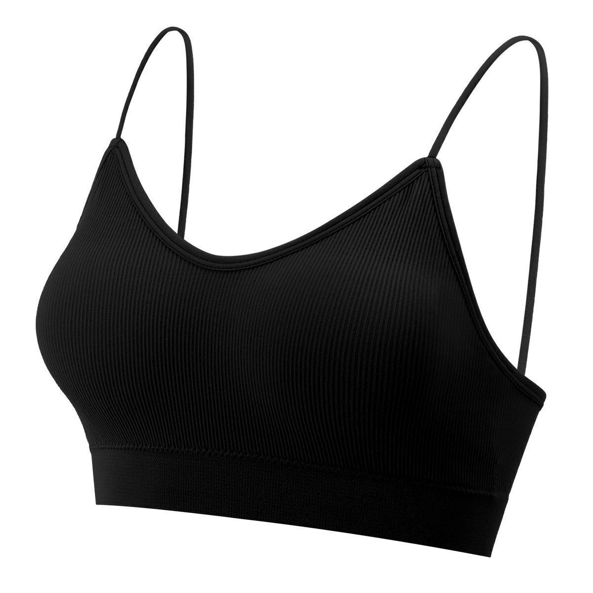 Womens Seamless Low Back Bralette Bra Solid Colors Stretchy Crop Top M-XL Hot