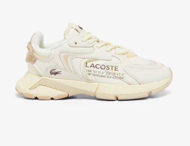 Lacoste L003 NEO Women’s Sneakers Off White / Light Brown. Size 6, 8, 8.5, 9, 10