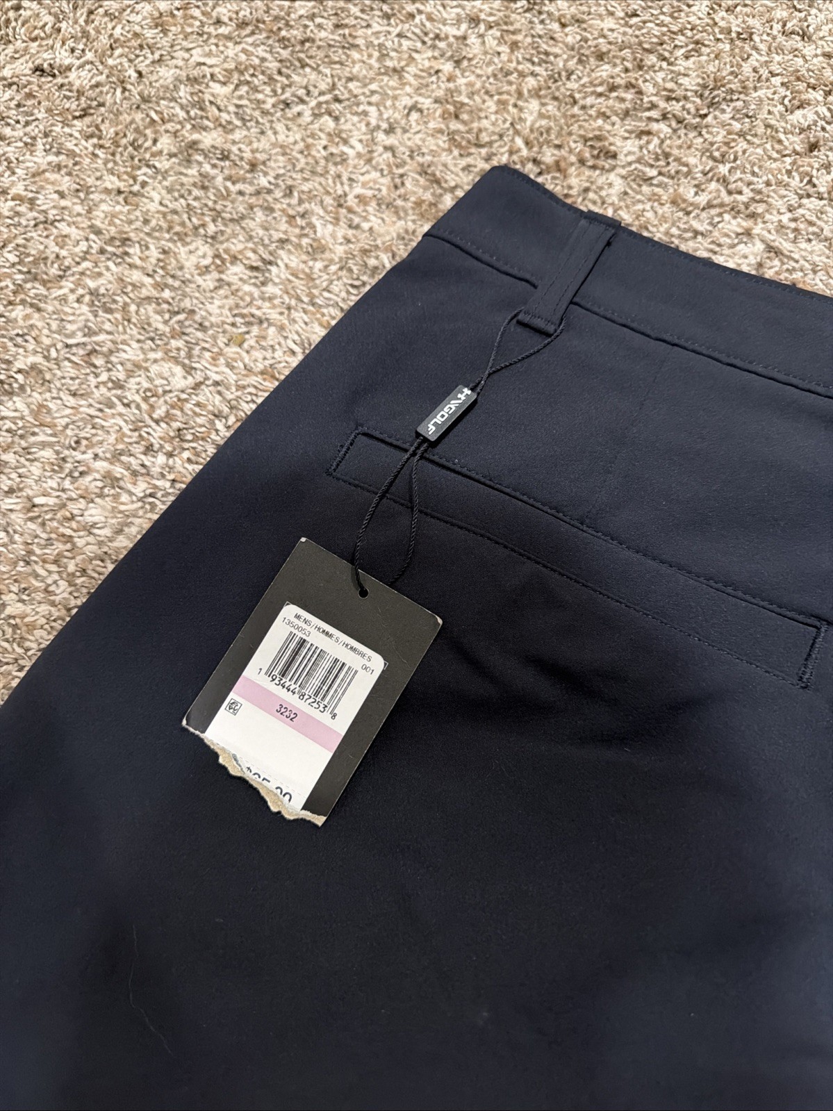 Under Armour Golf Straight Pants Men 32×32 Black Stretch Performance NWT