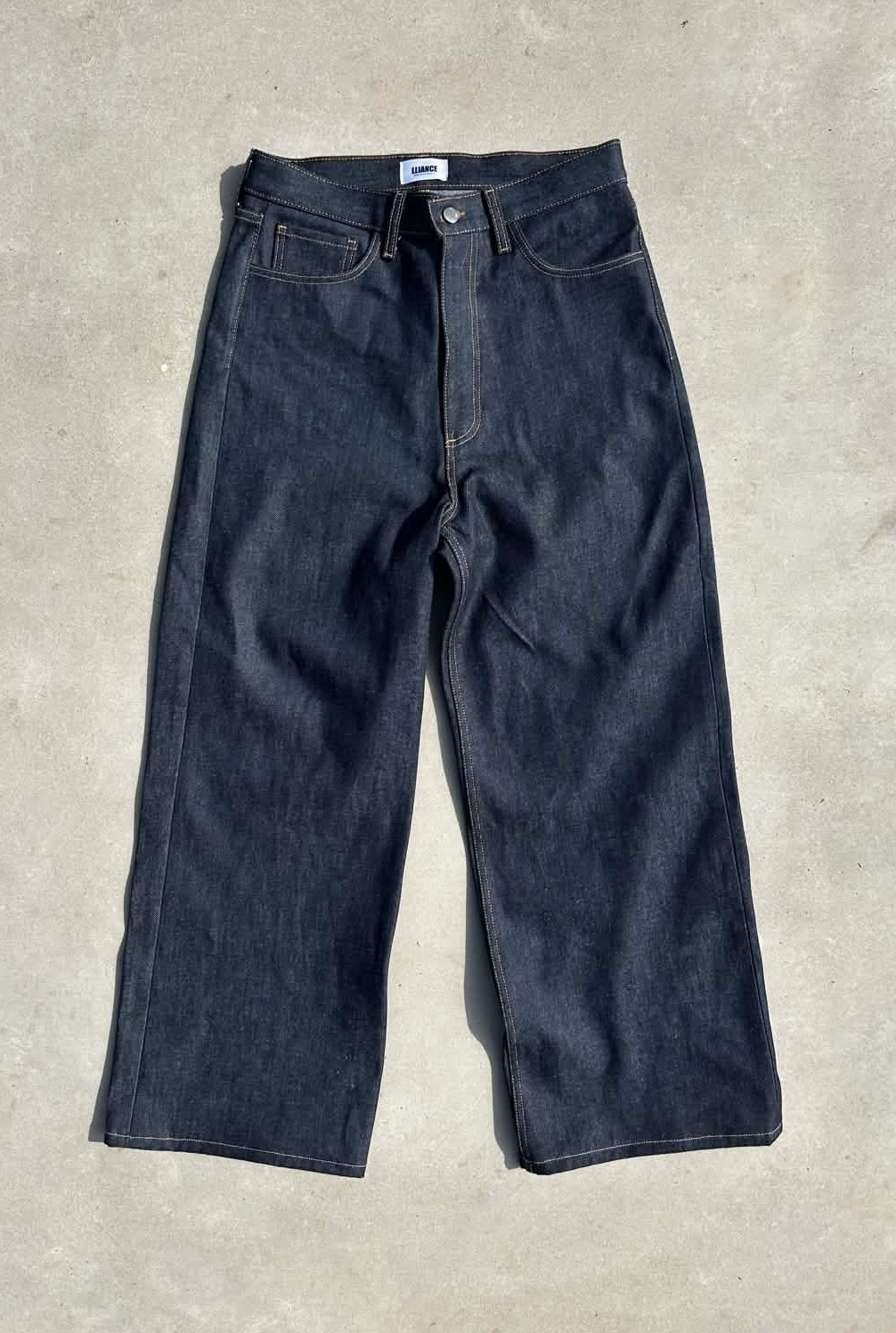 Heavy Raw Indigo Wide Leg Jeans – Handmade in Los Angeles – Multiple Sizes!