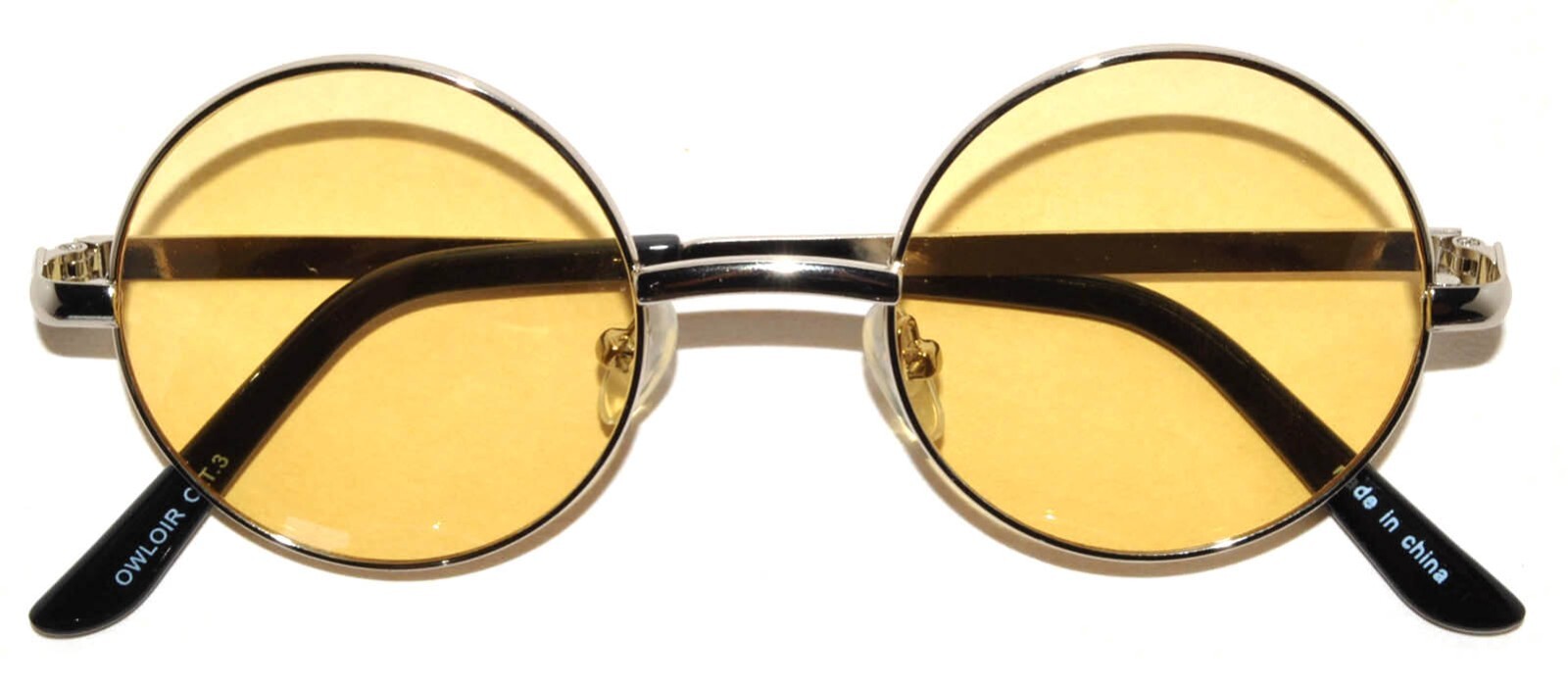 6 COLORS ROUND WOMEN’s SUNGLASSES HIPPIE HIPSTER RETRO METAL FRAME 43 MM SET