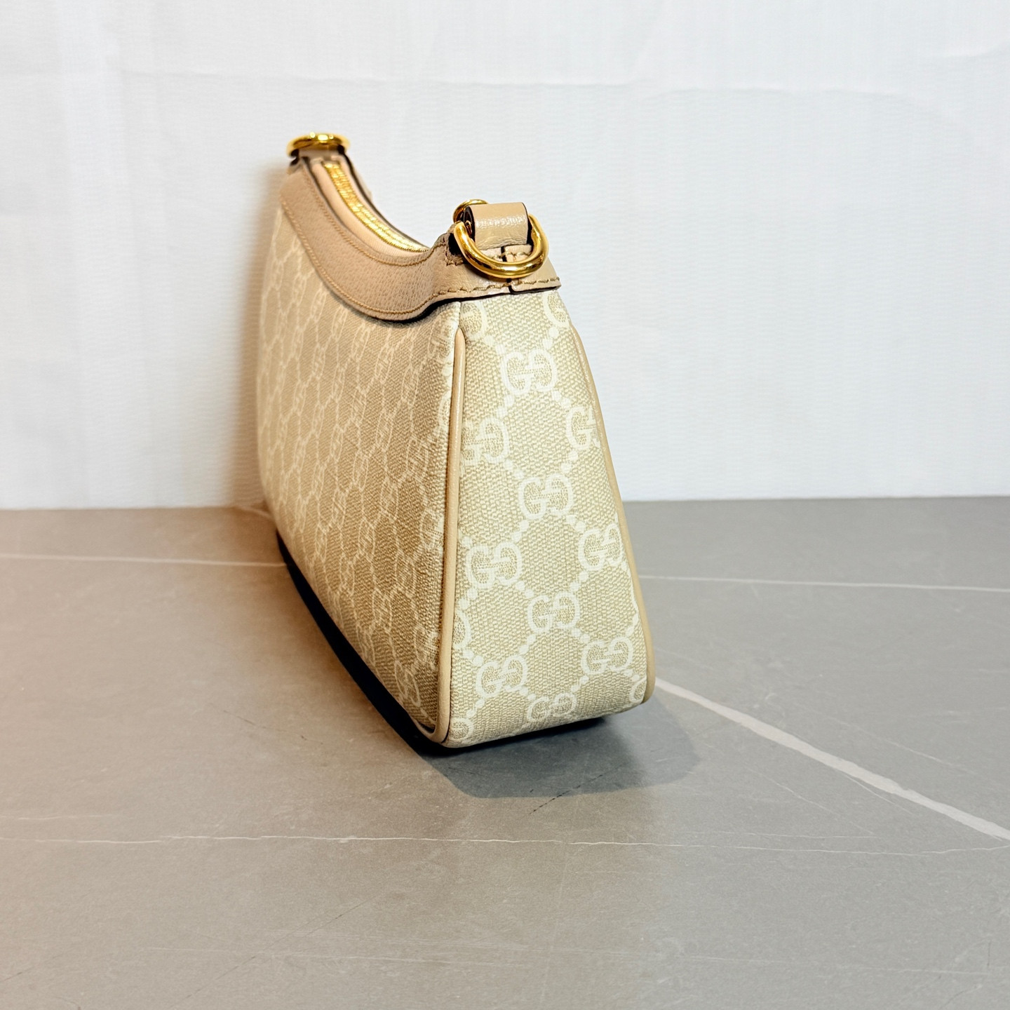 Authentic Gucci Ophidia Coated Canvas Shoulder Bag Beige Gold-Tone eBay AG