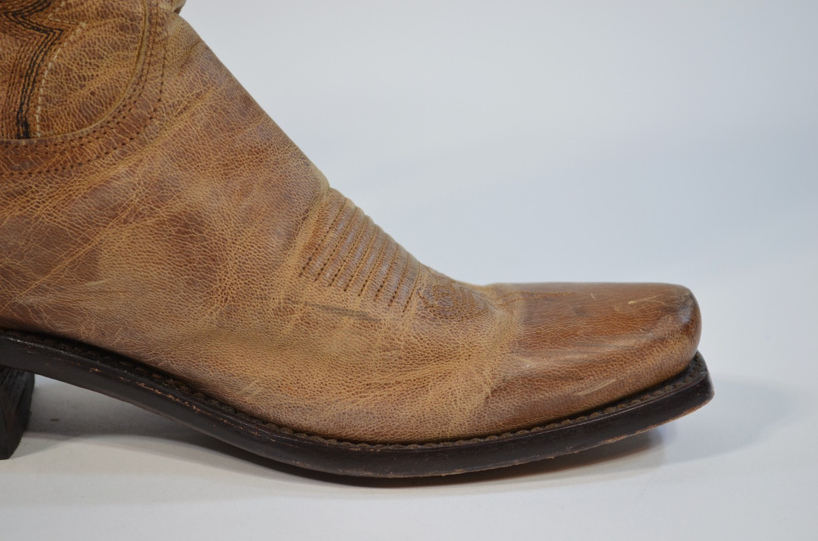 Lucchese Cassidy M4999 Women Western Boots Mad Dog Leather Snip Toe 8.5 B