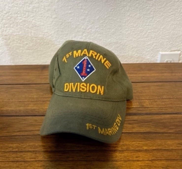 US Marine Divisions Baseball Cap For 1st, 2nd, 3rd, 4th and 5th Divisions