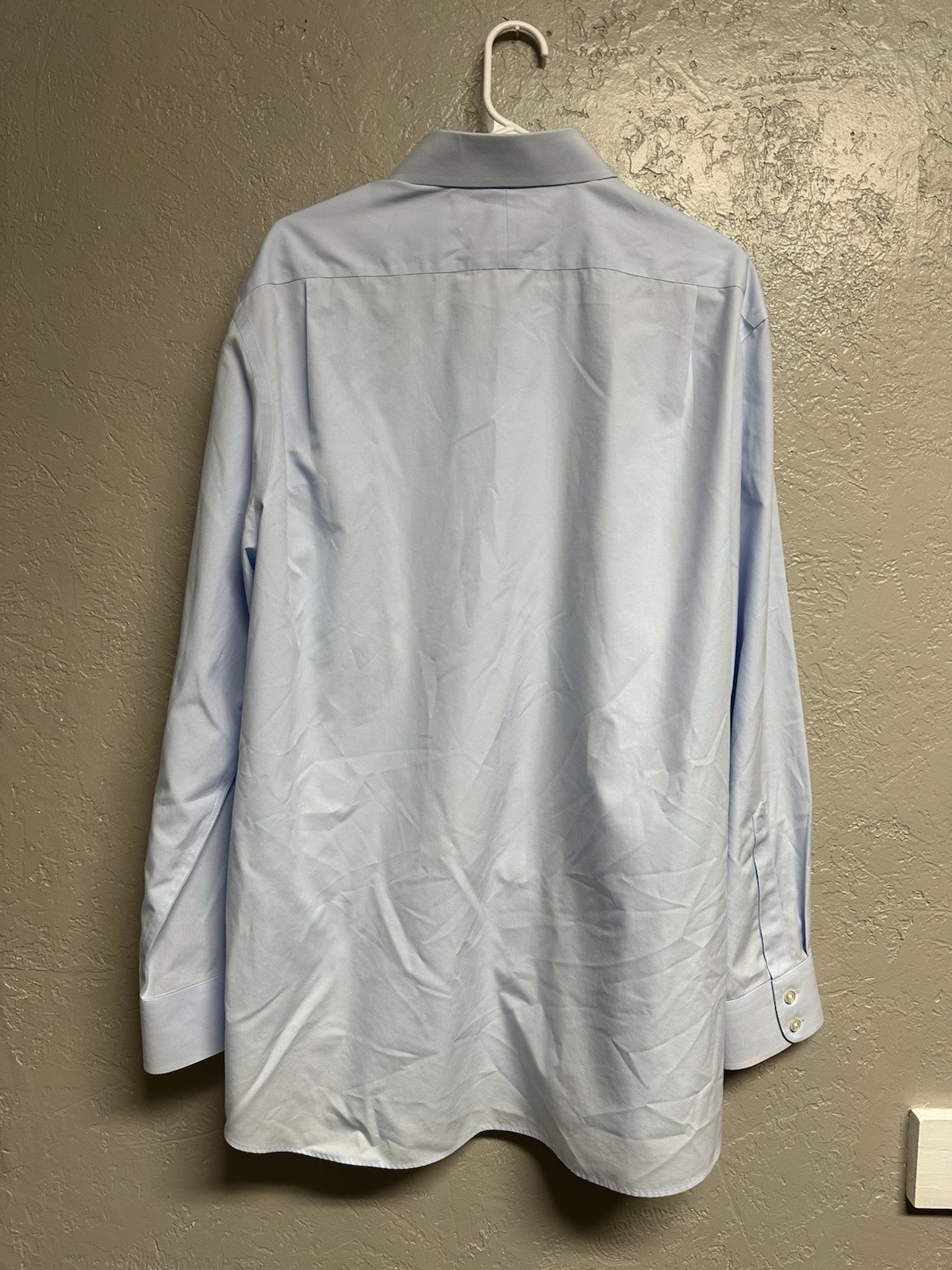 Charles Tyrwhitt Men 17.5/34in. Green Slim Fit Non Iron Long Sleeve Dress Shirt