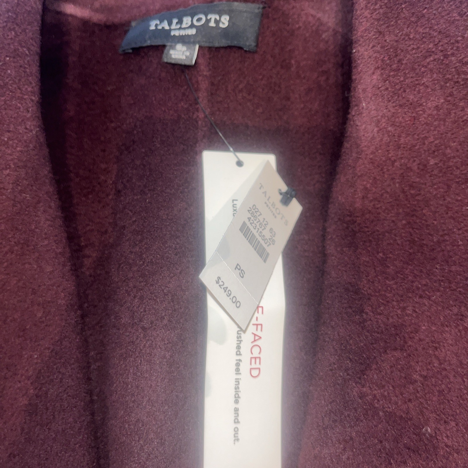 Talbots Luxuriously Soft Jacket