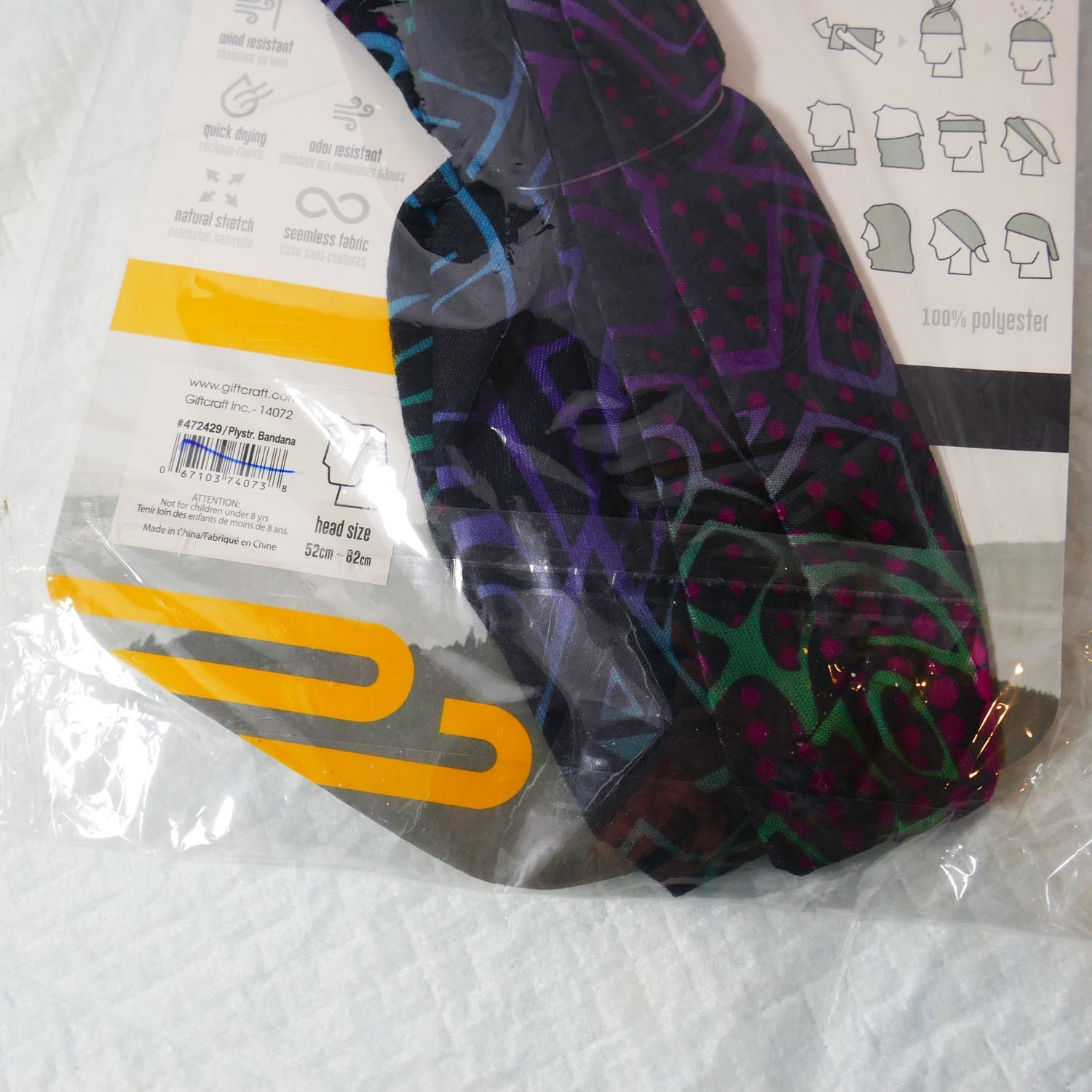 Snug Scarf Outdoor Multi-functional Mask Packable UV Protection NEW