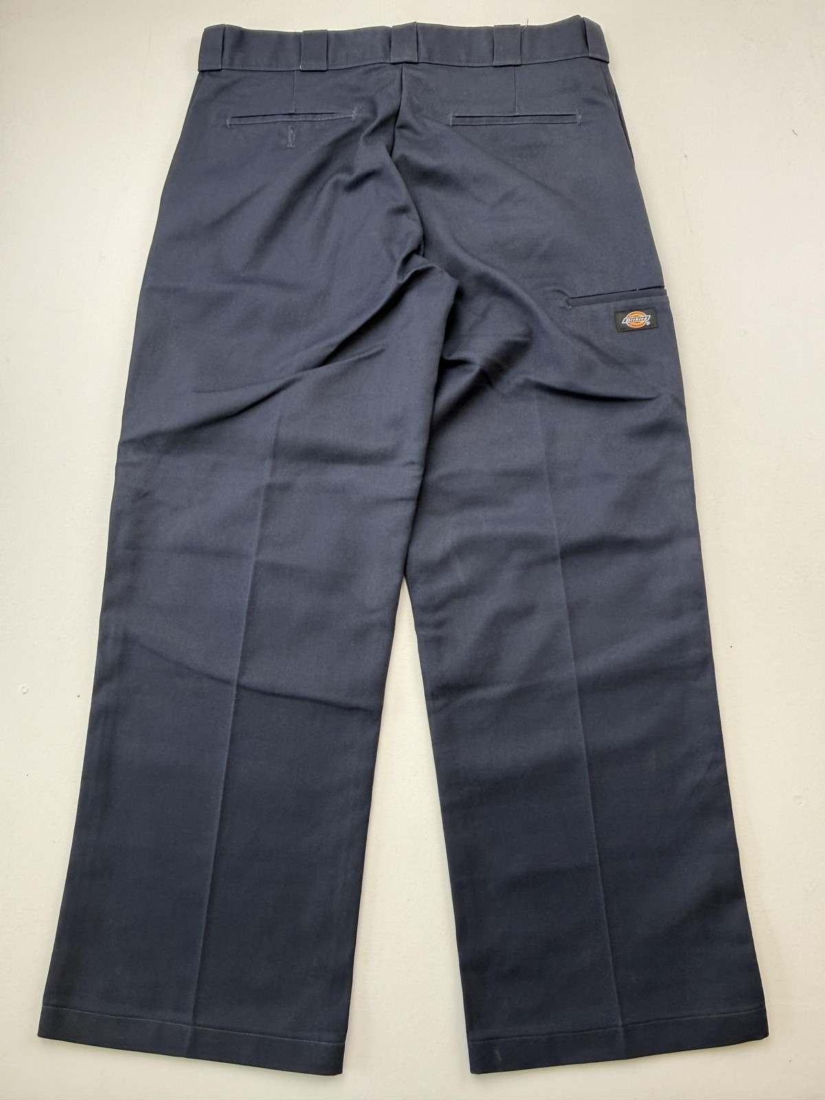 Dickies Pants Mens 33×30 Blue Chino Flat Front Straight Casual Workwear Uniform