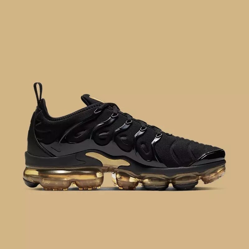 CL Nike Air VaporMax VM Plus Black Gold Men’s Size Sneaker Running Shoes US 7-13