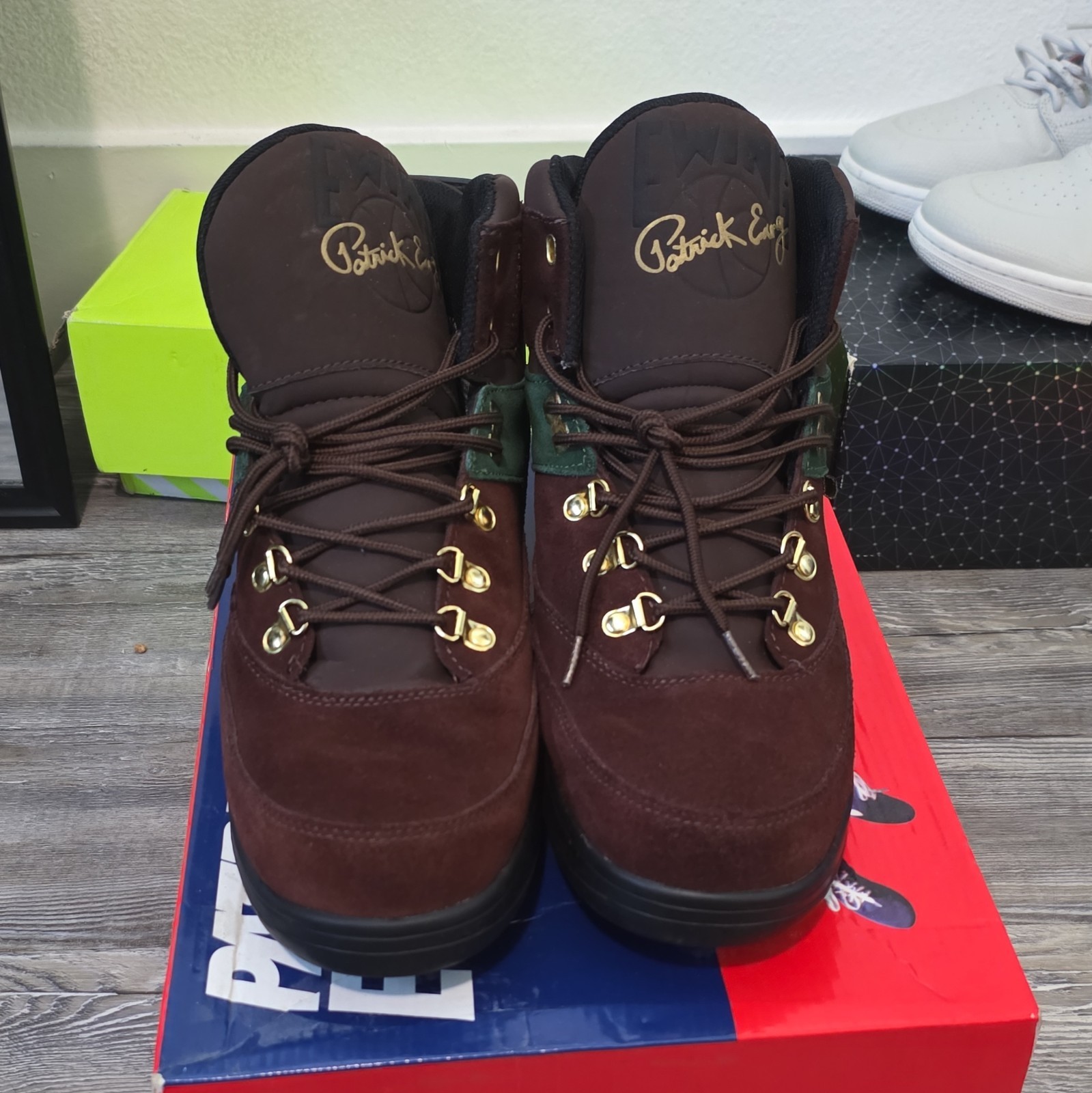 Ewing Waterproof Brown Suede Hiking Boots Men’s US 10.5 EU 44.5 Ankle