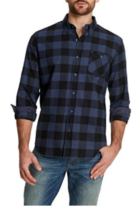 Weatherproof Vintage Men’s Lightweight Plaid Flannel Long Sleeves Shirt