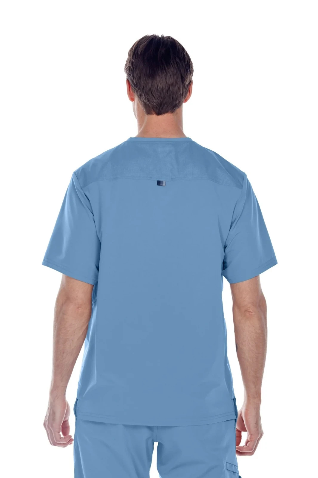 BARCO ONE WELLNESS MENS 1 POCKET SCRUB TOP IN CIEL BLUE IN ALL SIZES #BWT010 NWT