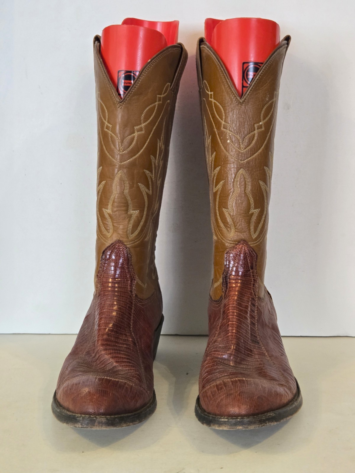 Mens Exotic NOCONA Leather Lizard Skin Boots Size 10 D Style 9077 Brown