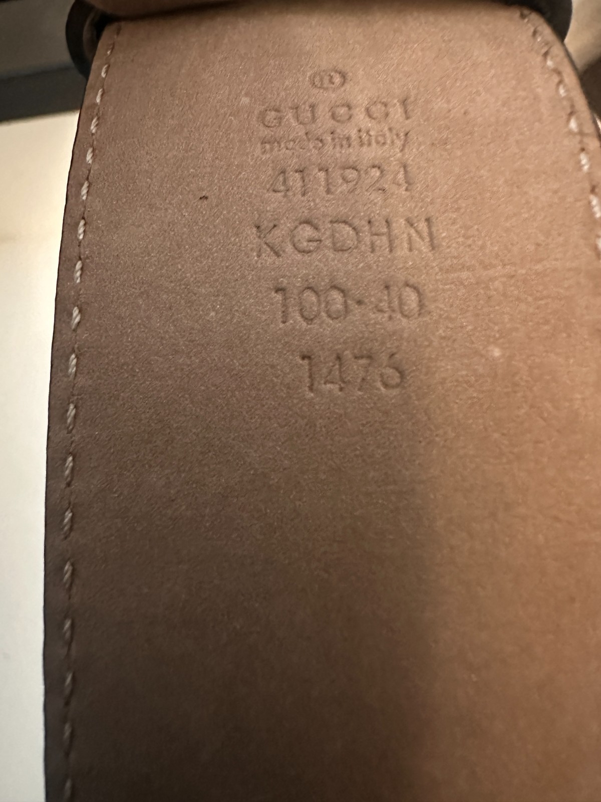 Blue GG Mono CanvasGucci Mens Belt