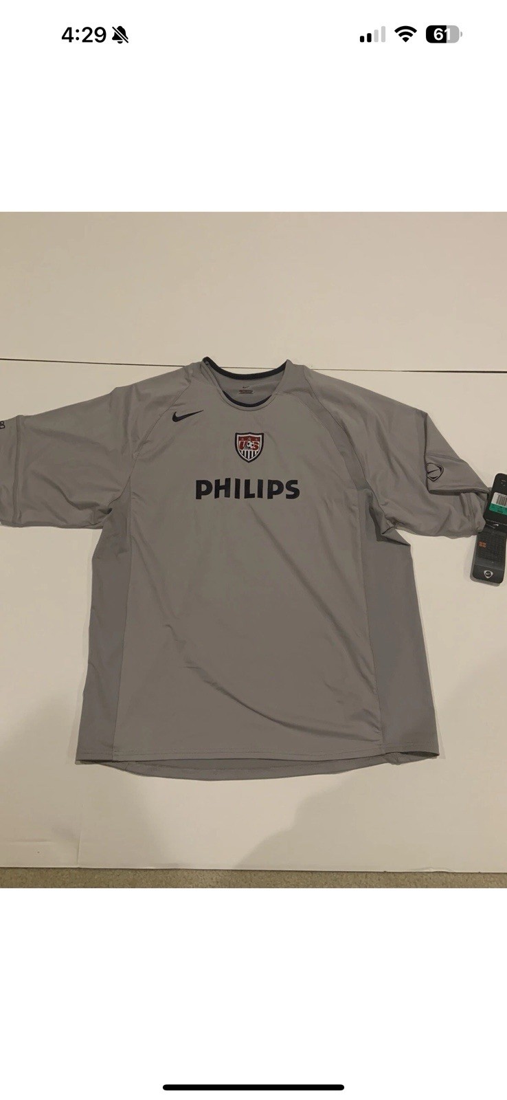Grey USA Training Kit Men’s XL Short Sleeve
