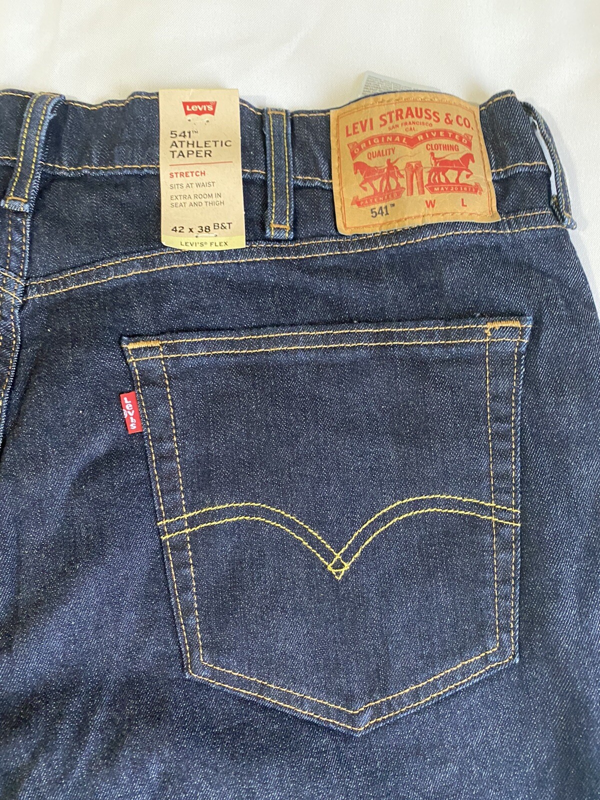 Levi’s Men’s Big and Tall 541 Athletic Taper Jean Cleaner – Stretch 42W x 38L