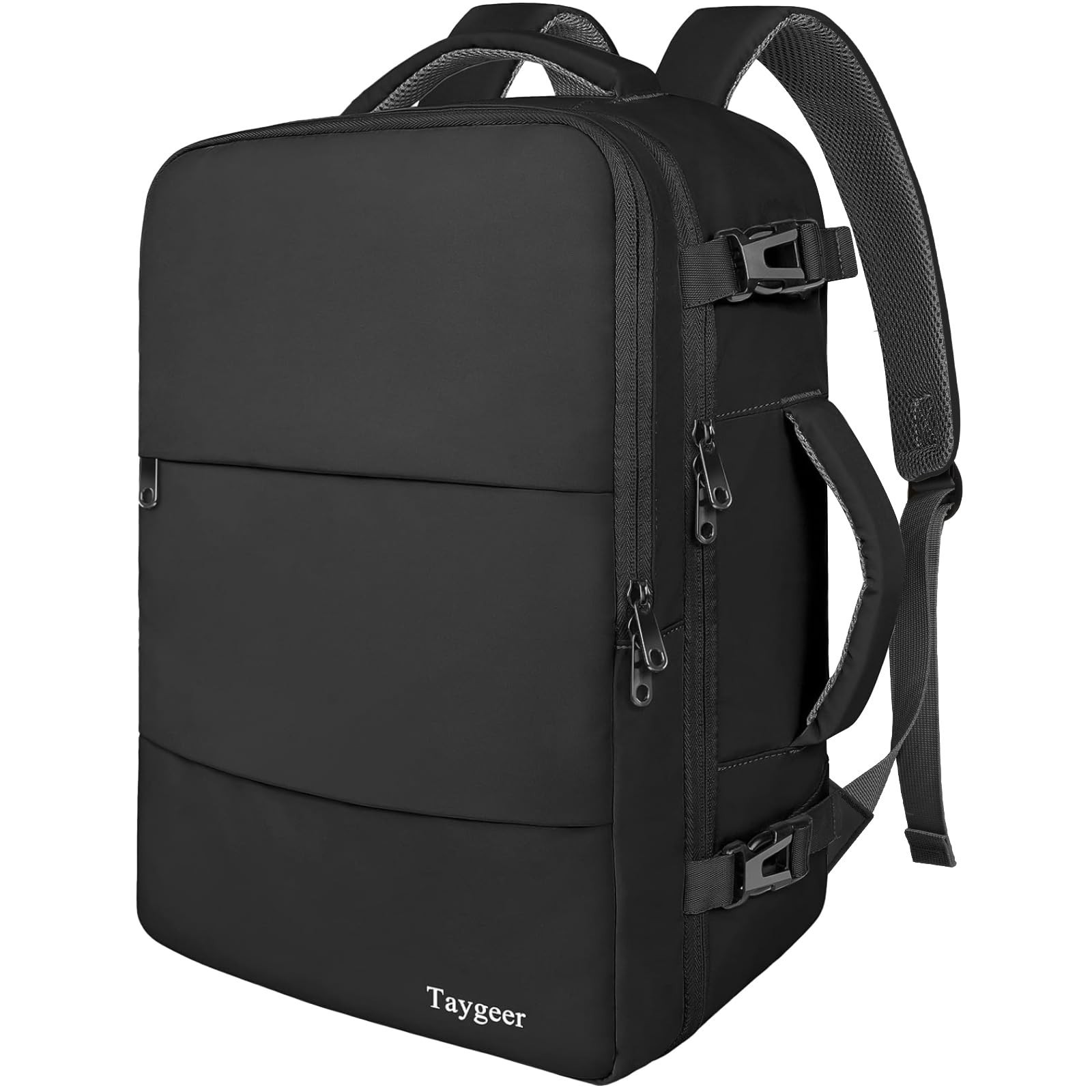 Travel Laptop Backpack for Men, 15.6″ Water-Resistant College Bookbag, 35L, Ligh