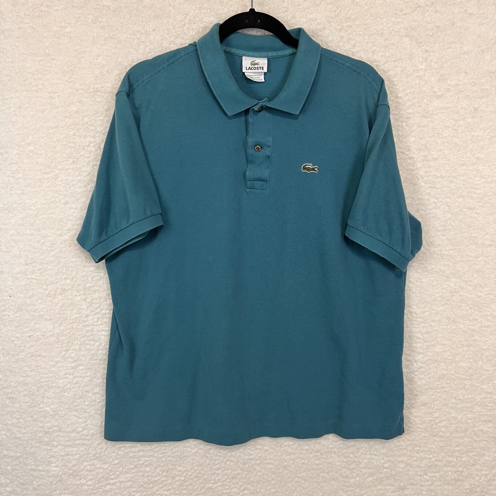 Lacoste Polo Shirt Men’s 7-XL Undersized Blue Short Sleeve Crocodile Logo