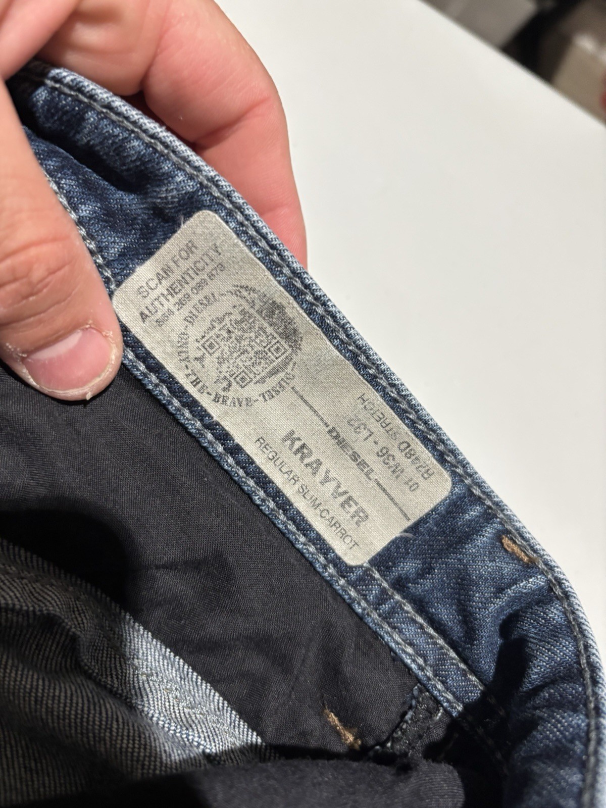 Diesel Krayver Regular Slim-Carrot jeans model R248D Men’s Sz 36×31 XX10