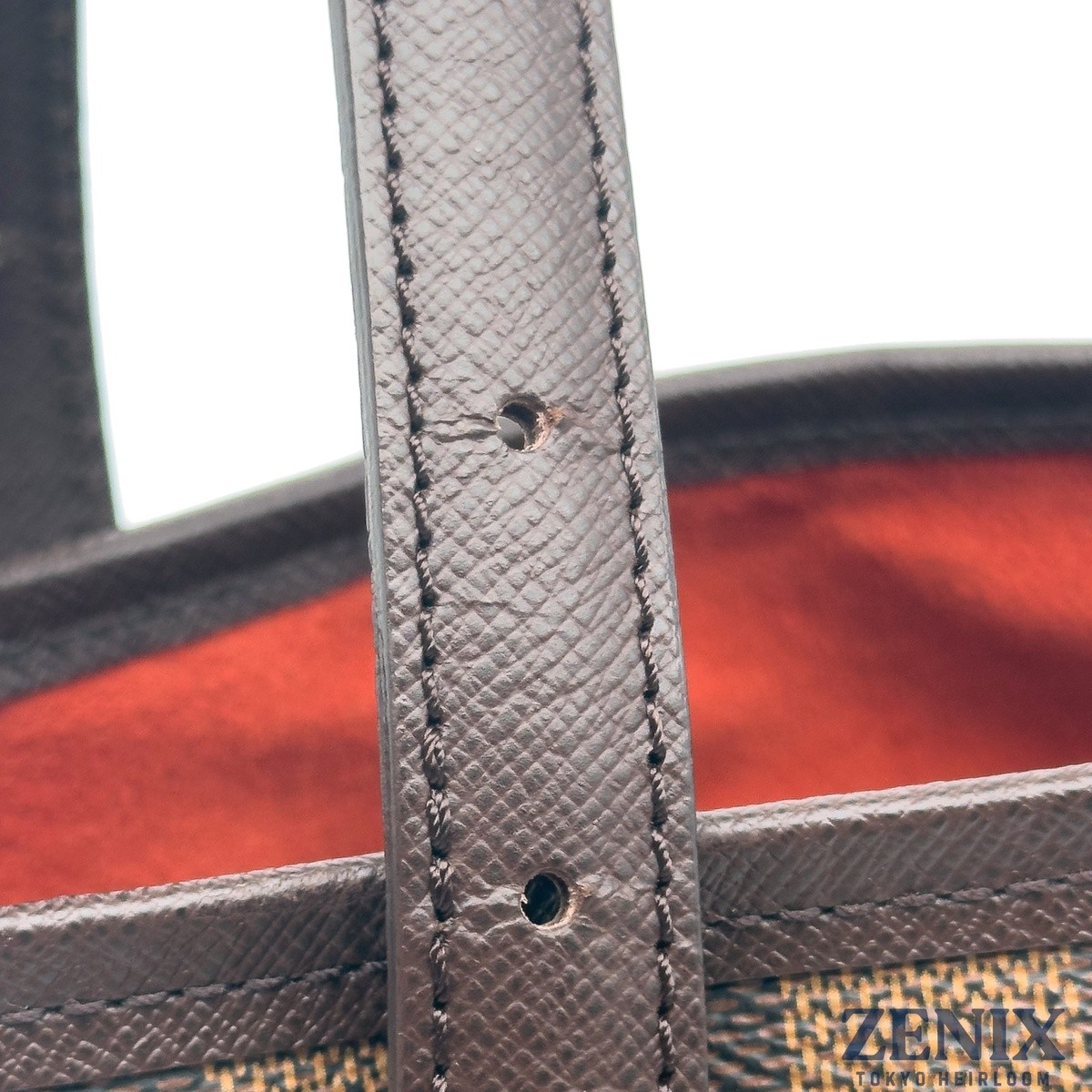 USA-Made Louis Vuitton Marais Damier Ebene Canvas Leather Handbag N42240 2003 LV