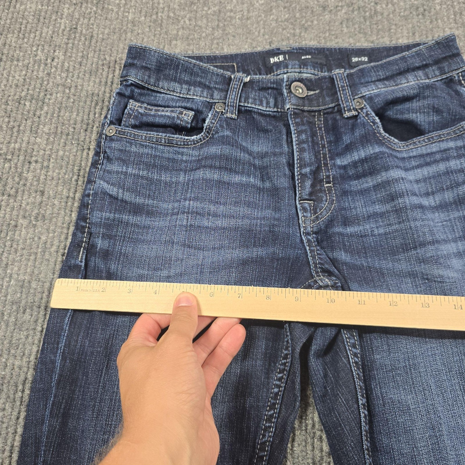 BKE Alec Jeans Mens 29×32 Blue Medium Wash Slim Straight Stretch Denim Pockets