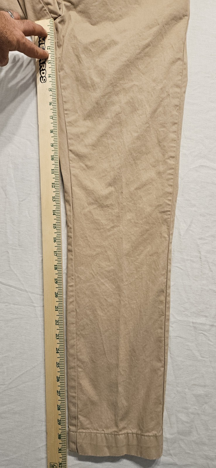 Hackett London Sanderson Tailored Chino Straight Pants 31R Trousers 31×31 Khaki