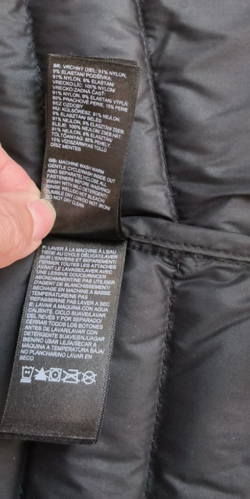 The North Face Pro Down Puffer Jacket Women’s M Black 700FP Mock Neck #W4929