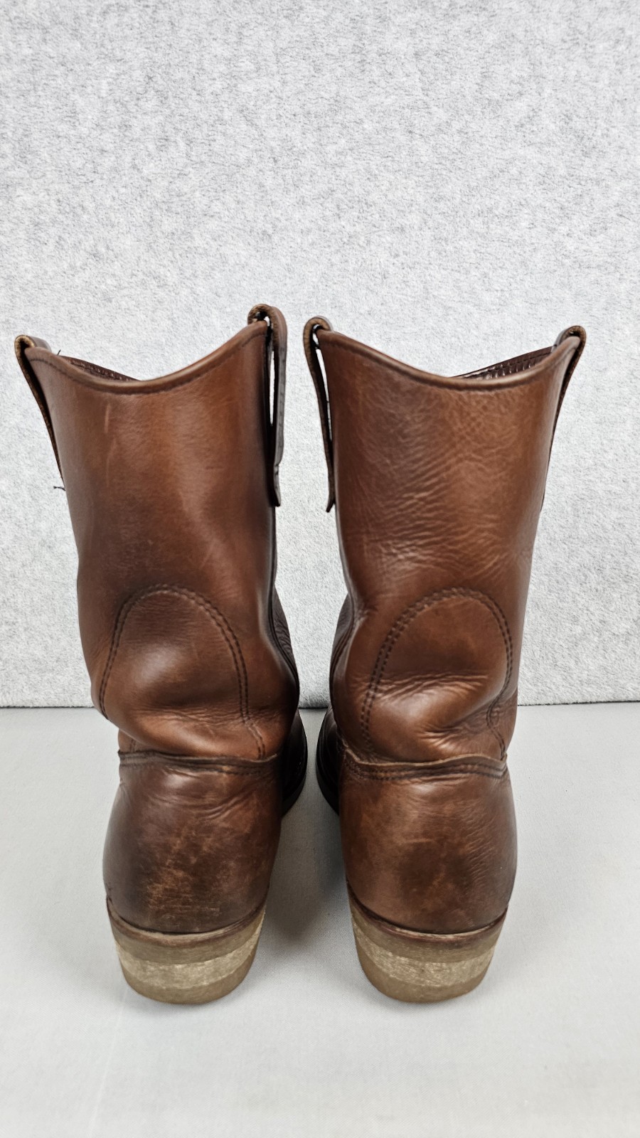 Red Wing 1155 Pecos Leather Work Boots Heritage Nailseat Soft Toe USA Size 9.5