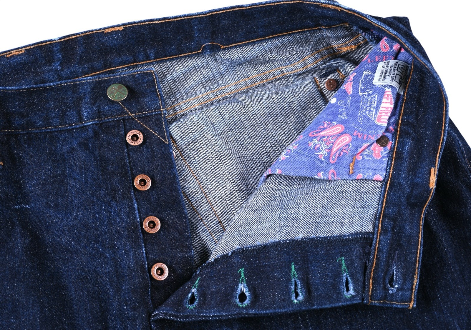 Left Field NYC American Workwear Selvedge Denim Jeans Made USA 38 Raw Indigo