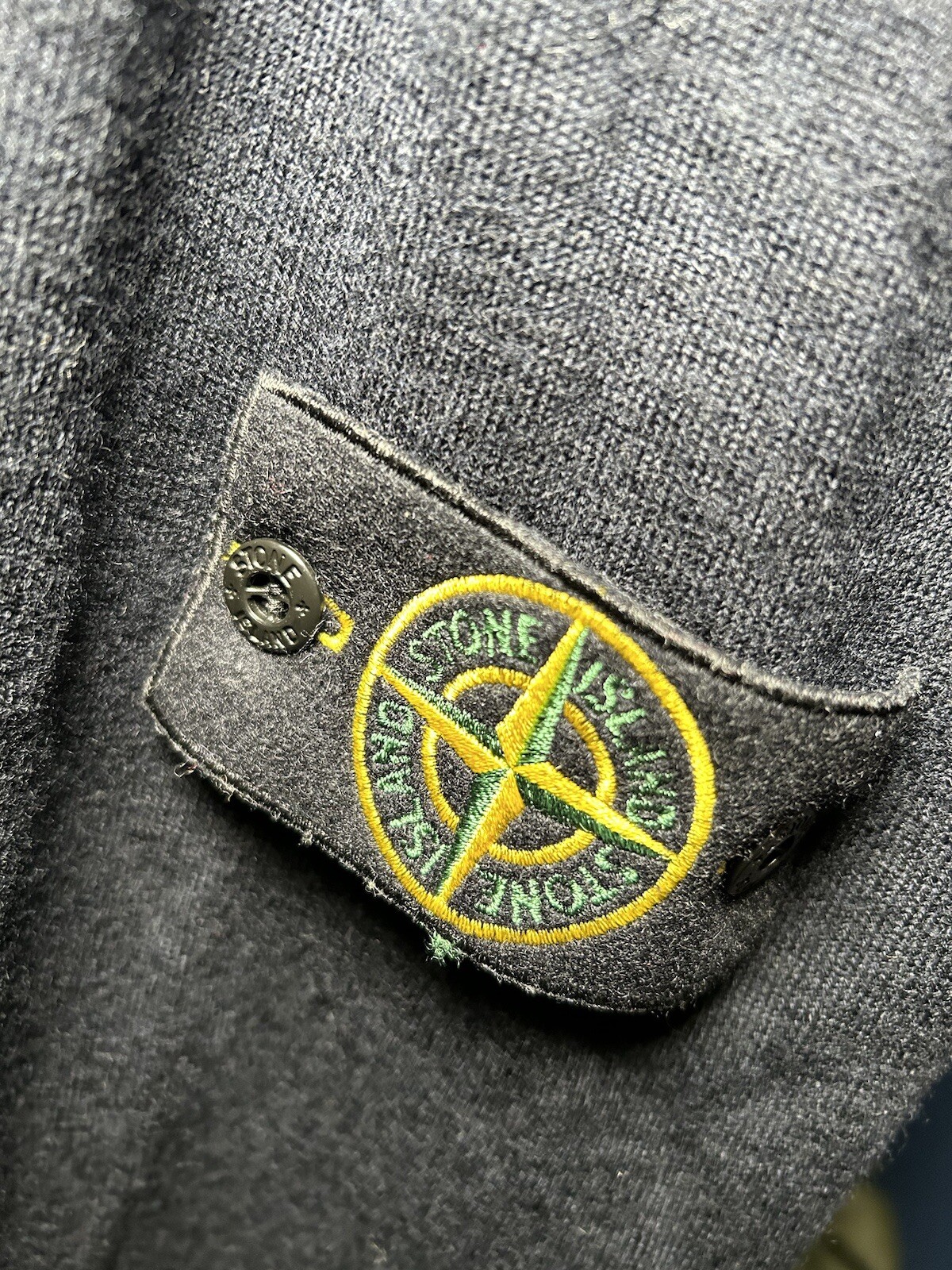 2018 AW Stone Island Jumper 100% Wool Dark Navy Blue 3XL Mens Terraces Casuals