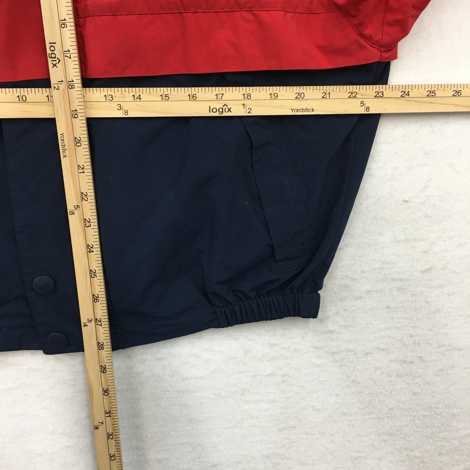 Vintage Nautica Windbreaker Jacket Mens Small Red Navy Blue US2 Sailing 90s