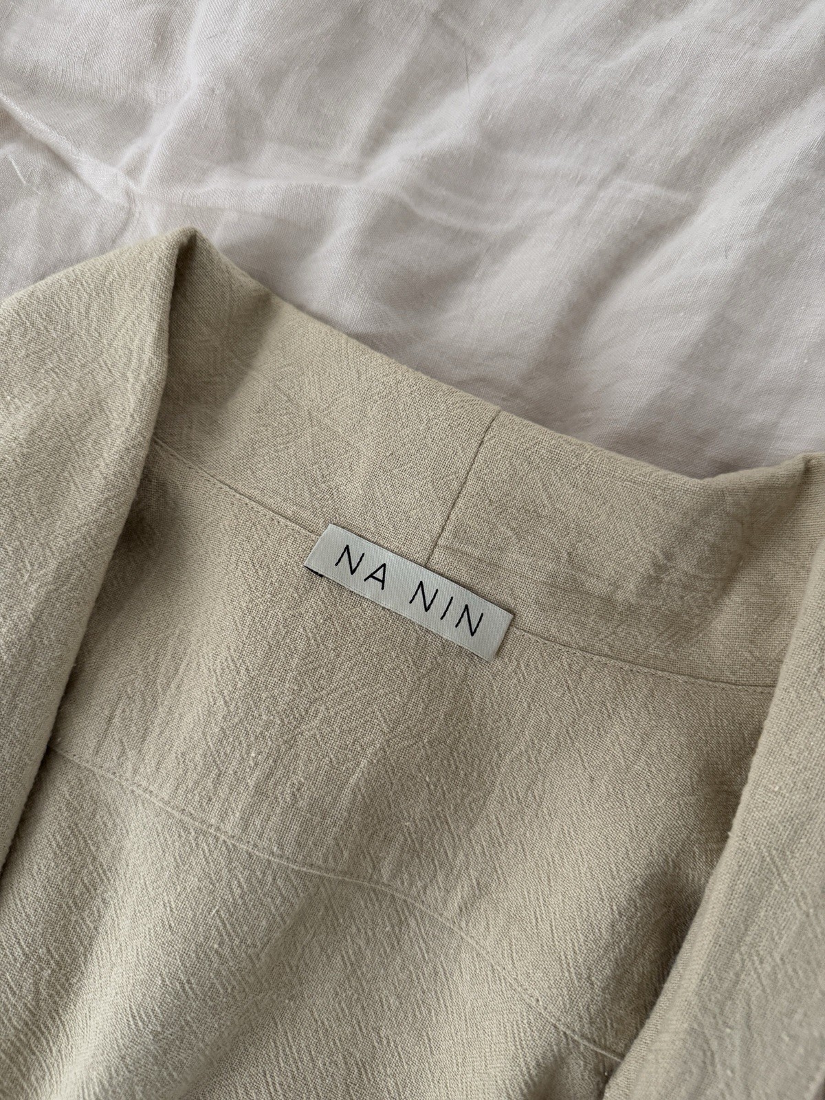 Na Nin Charlie Waffled Cotton Blazer One Size
