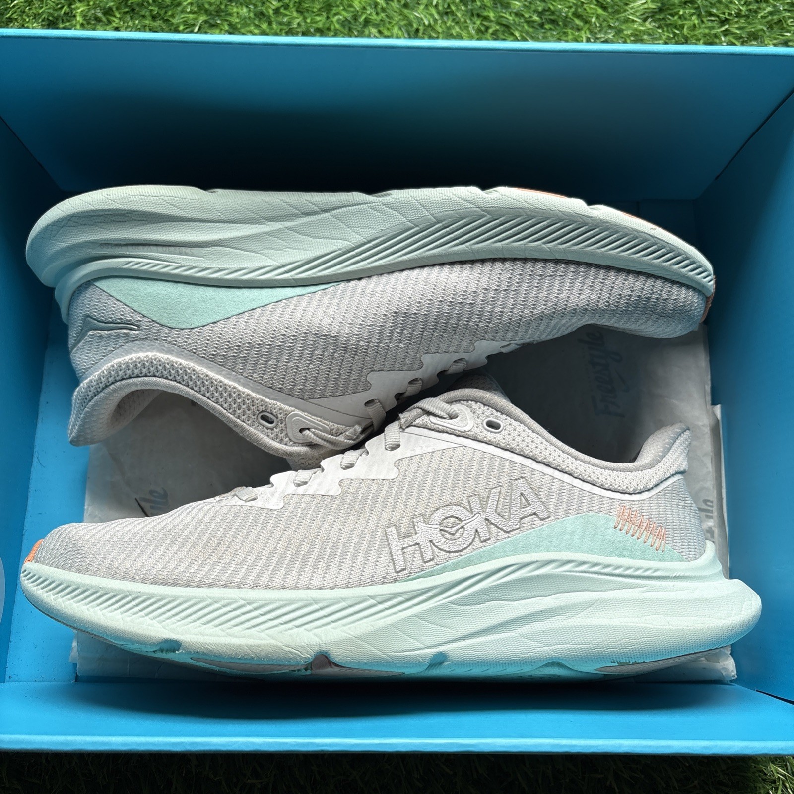 Hoka One One Solimar Stardust/Aqua Breeze 1123075 Women’s Size 9 B