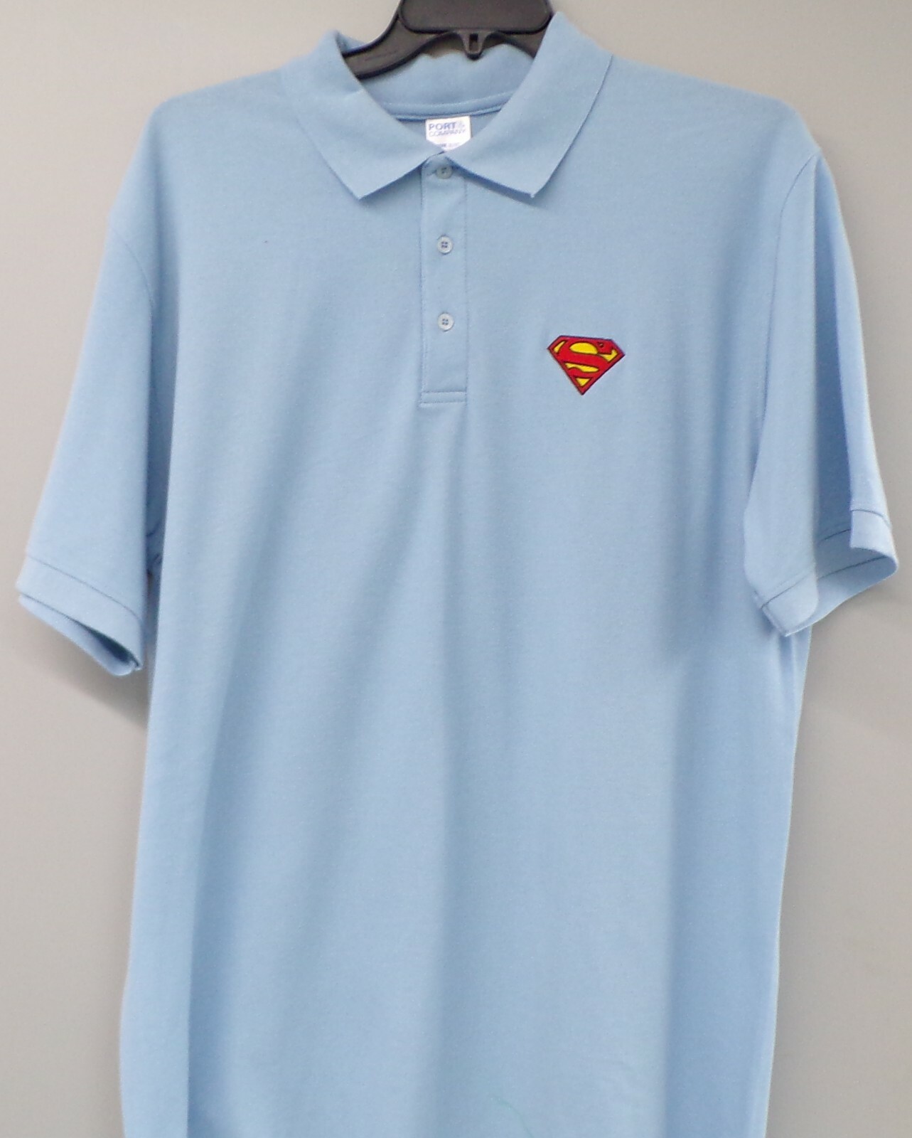 Superman Insignia Embroidered Mens Polo XS-6XL, LT-4XLT Krypton Lex Luther New