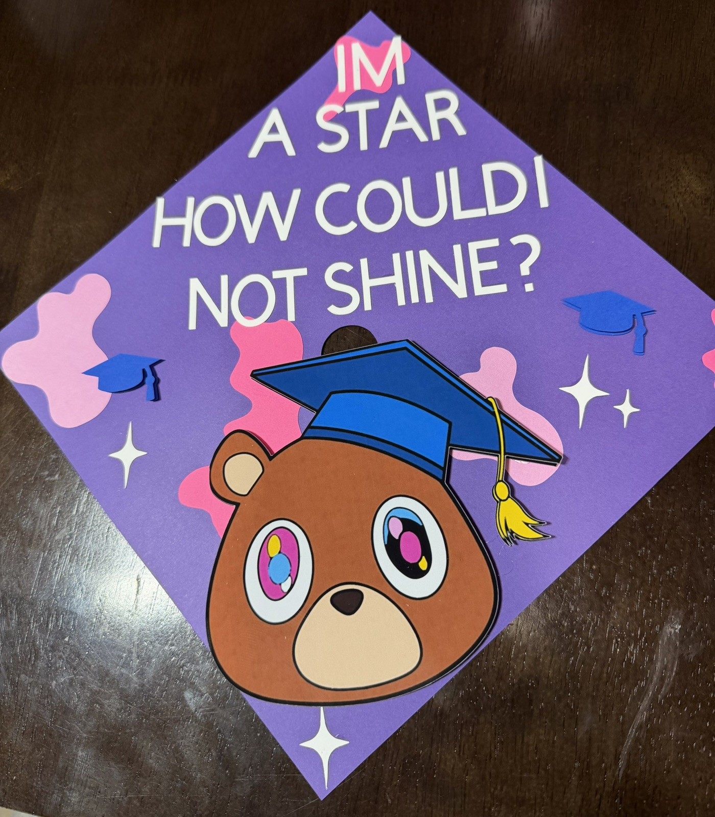 Graduation cap Topper Of Kanye bear graduation