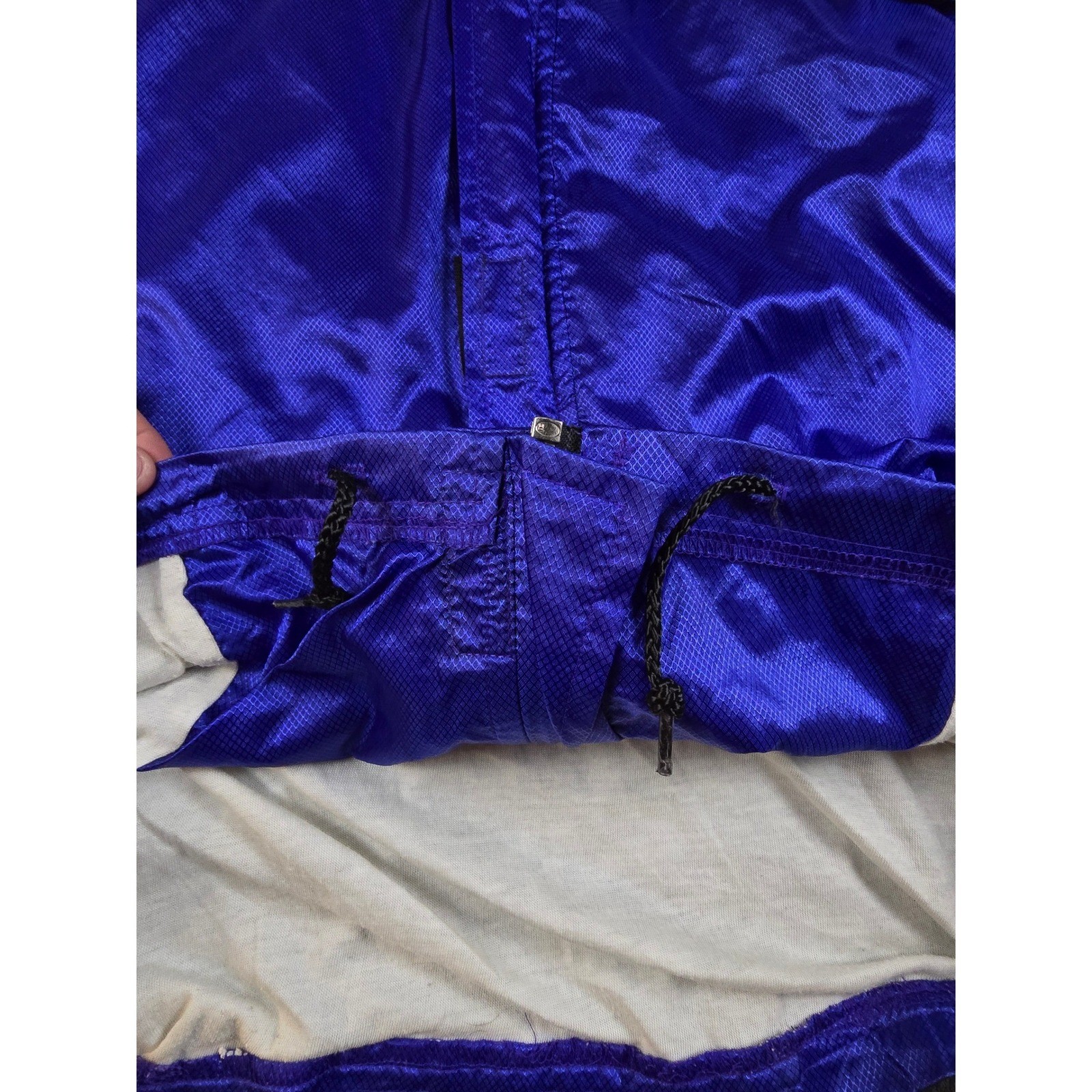 Vtg 90s Tinley Blue Colorblock Windbreaker Track Jacket Retro Nylon Oman Size XL