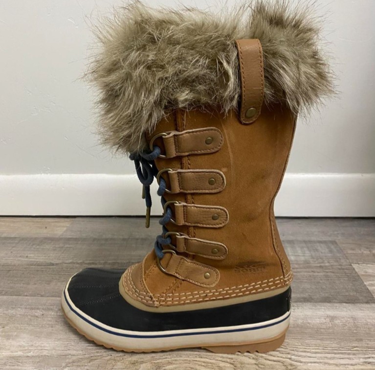 Sorel Waterproof Boots Women Camel Brown Black Suede Sz 6.5 – Joan Of Arctic