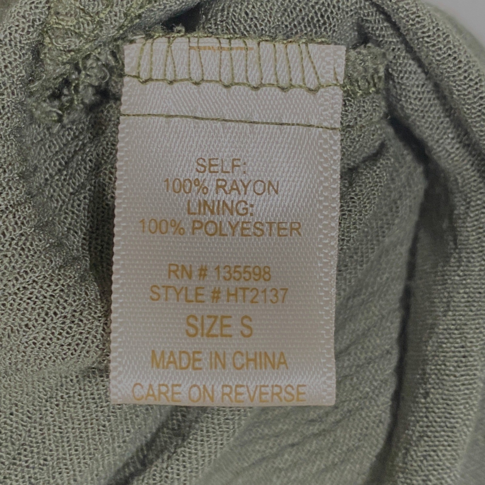 Velvet Moon Olive Green Handkerchief Hem Studded Camisole Top Small Boho Fairy