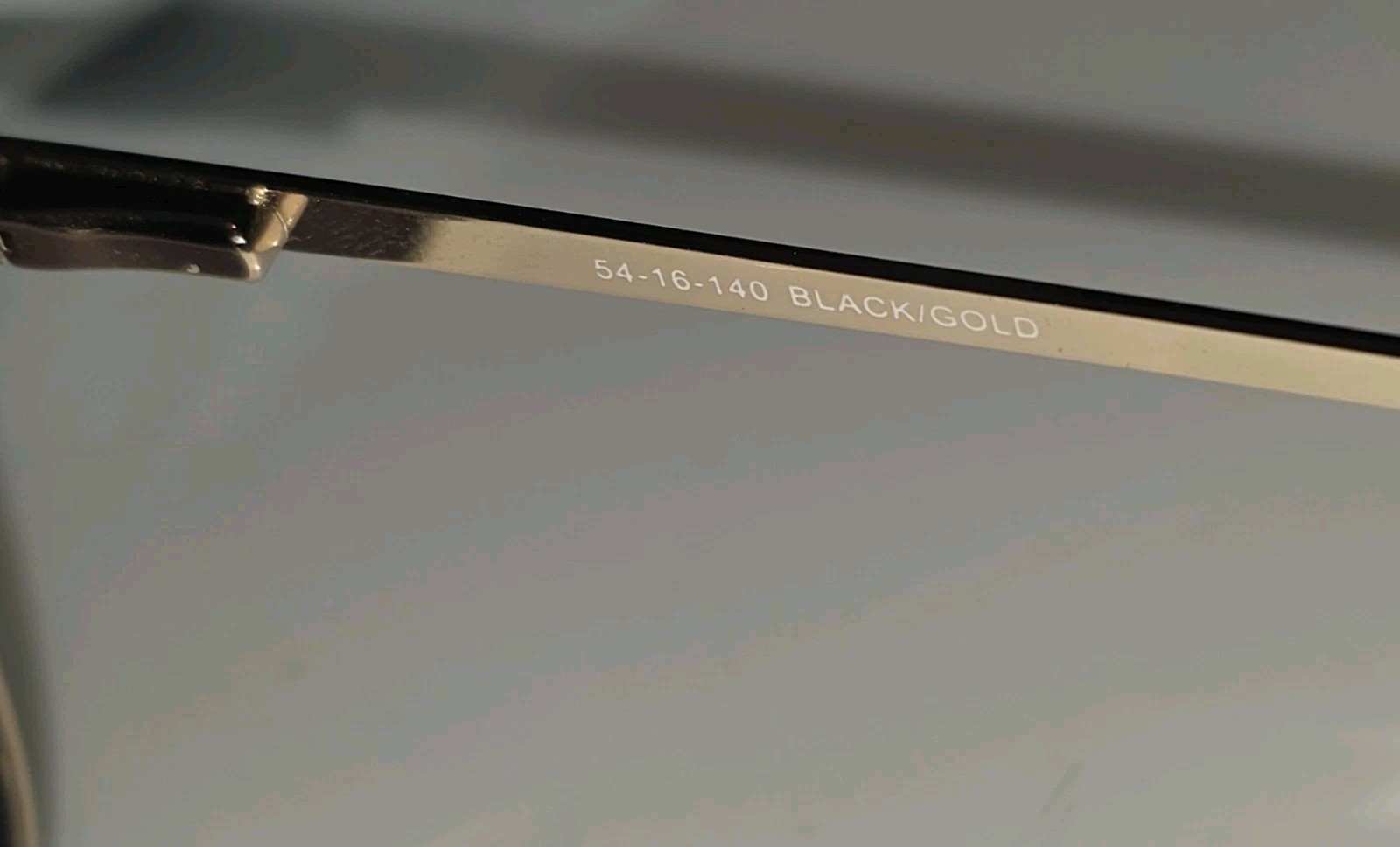 Karen Kane Cloudberry Sunglasses Black Gold Metal Cat Eye 54-16-140