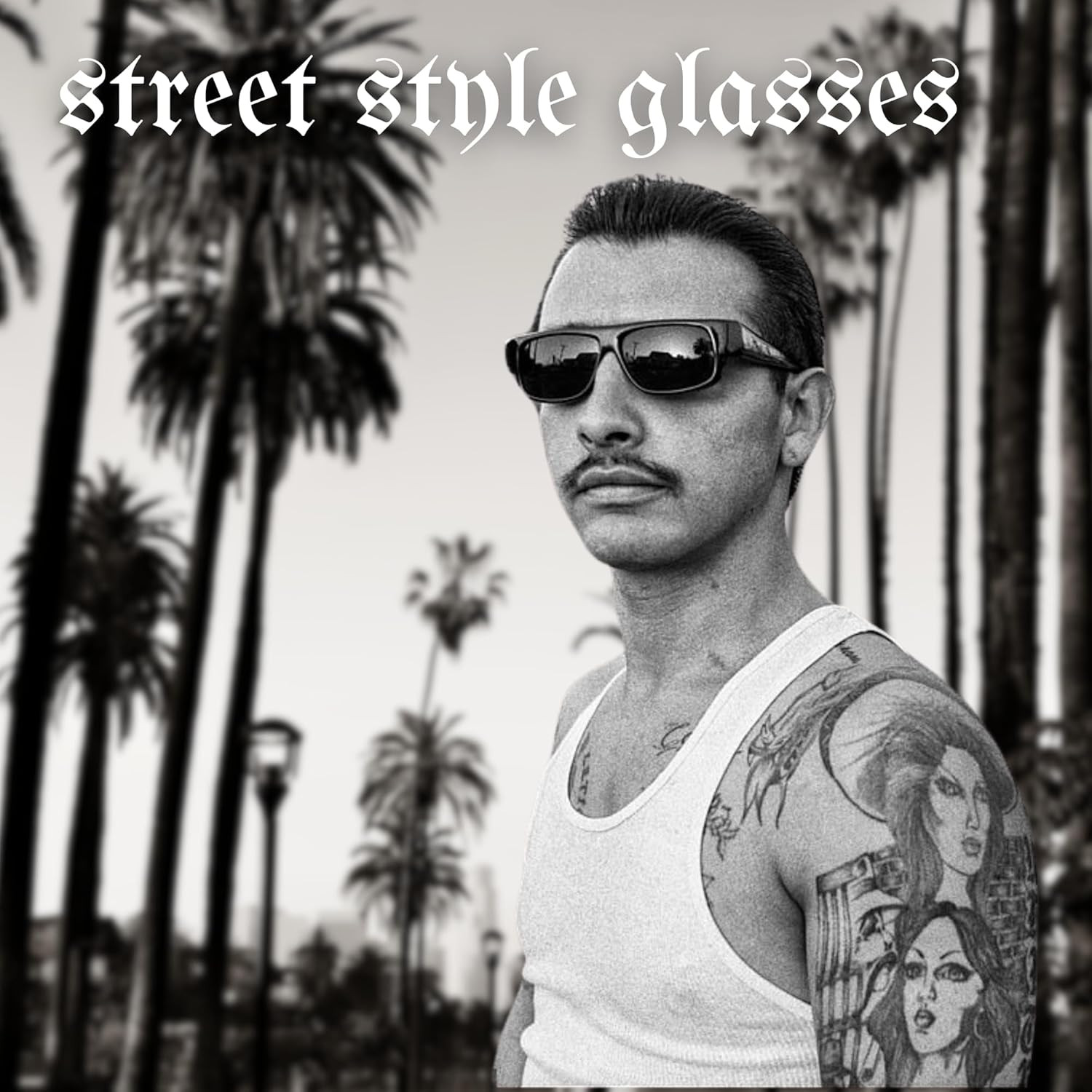 Super Dark Sunglasses 100% UV Protection Category 4 Flat Top OG Eazy E Shades