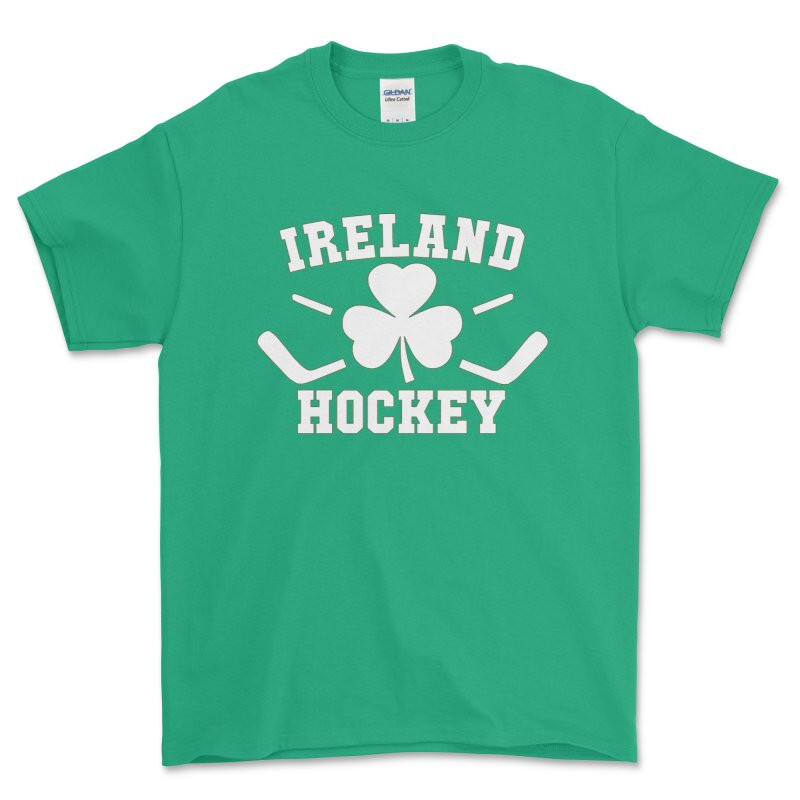 Ireland Hockey – Shamrock Clover with Crossed Sticks – T Shirt