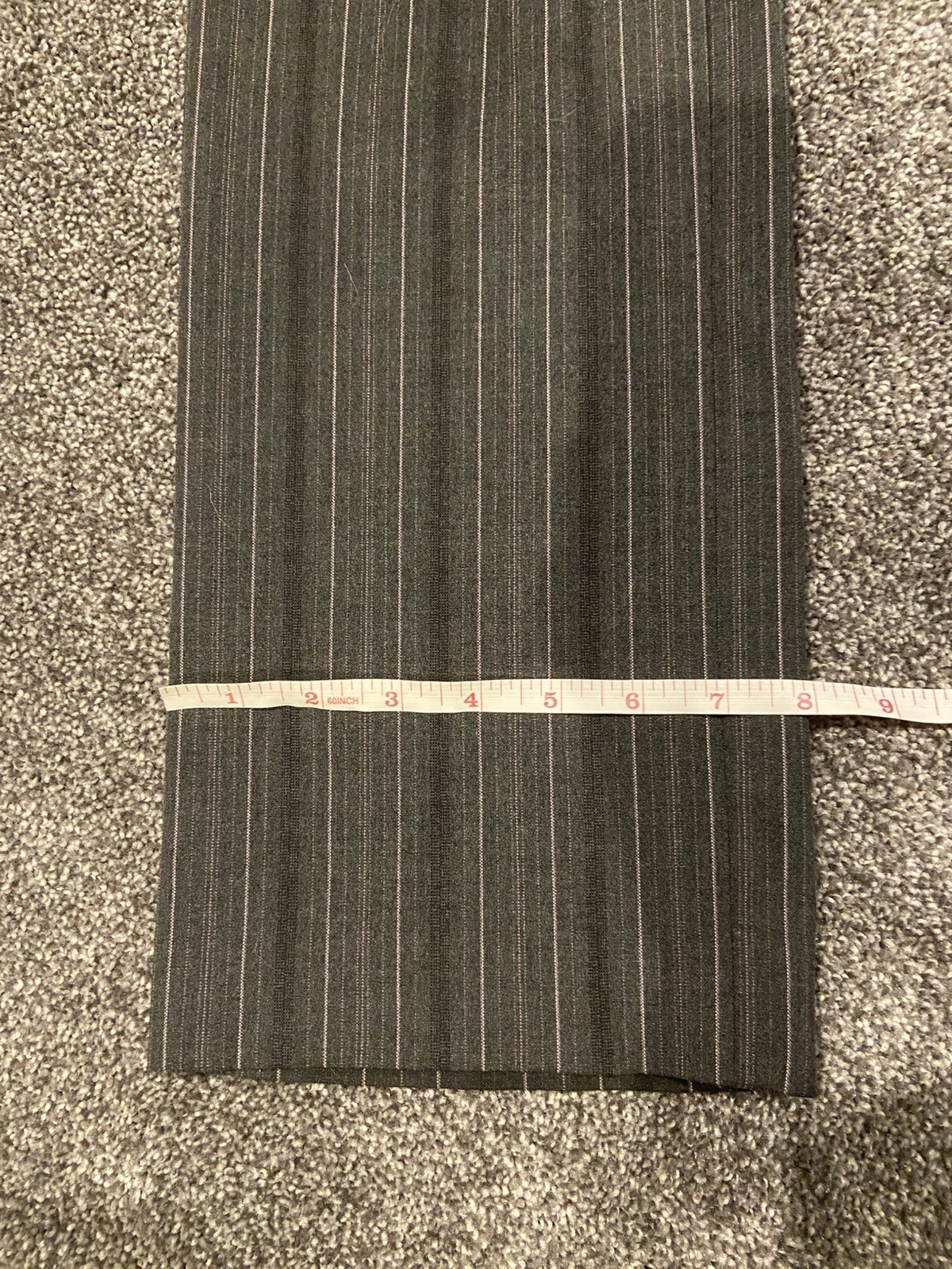 Vintage Y2K Old Navy Women Pants Size 1 Short Pinstripe Gray Purple Low Rise
