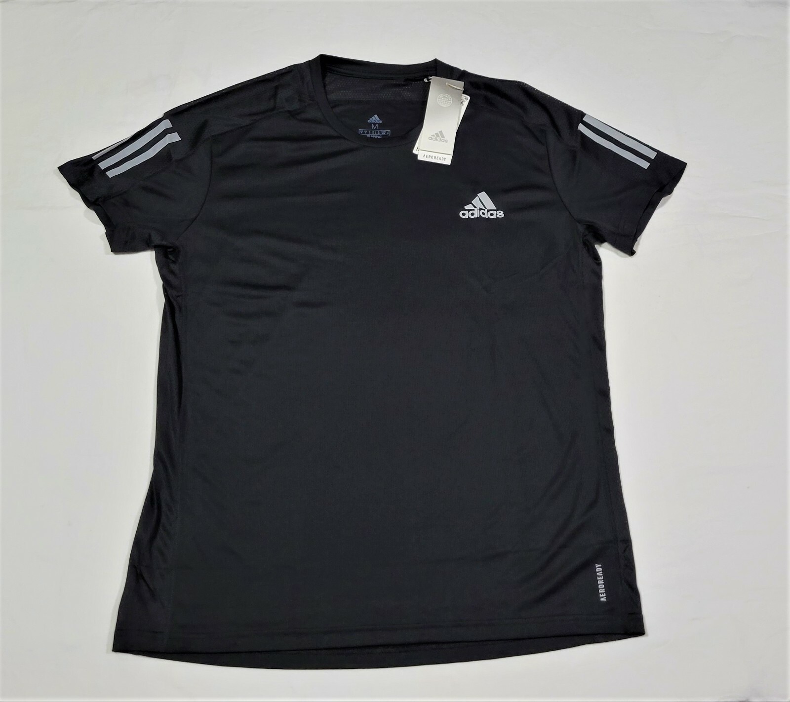 Adidas Mens OWN THE RUN Shirts S/S Training Black Jersey Tee Casual Shirt FS9799
