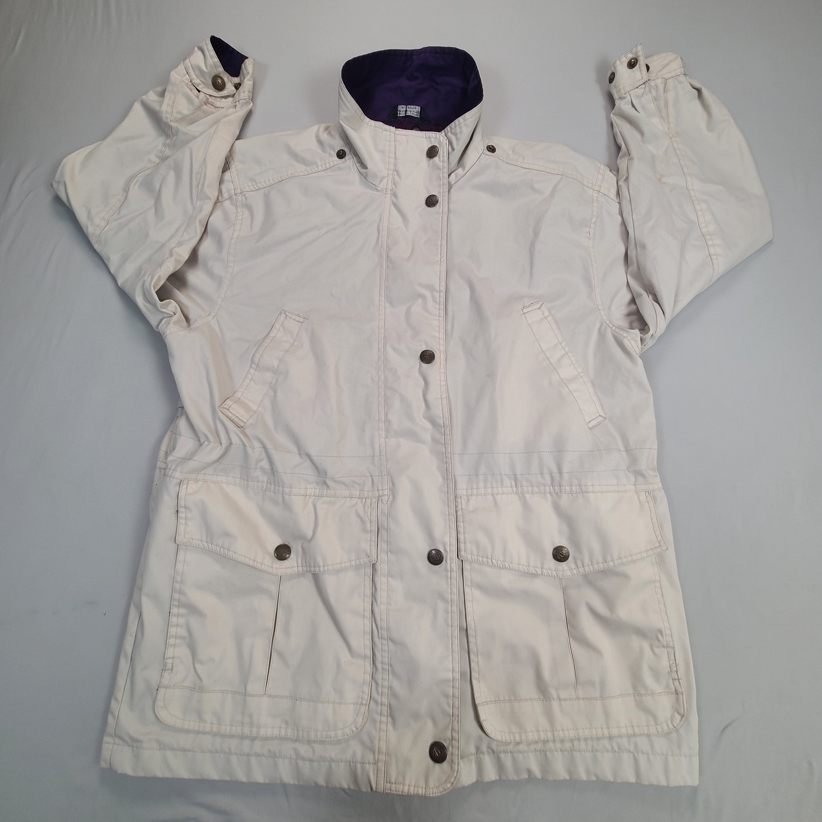 Dash Classics Jacket Womens Large Beige Casual Comfort Stylish Outdoors Ladies