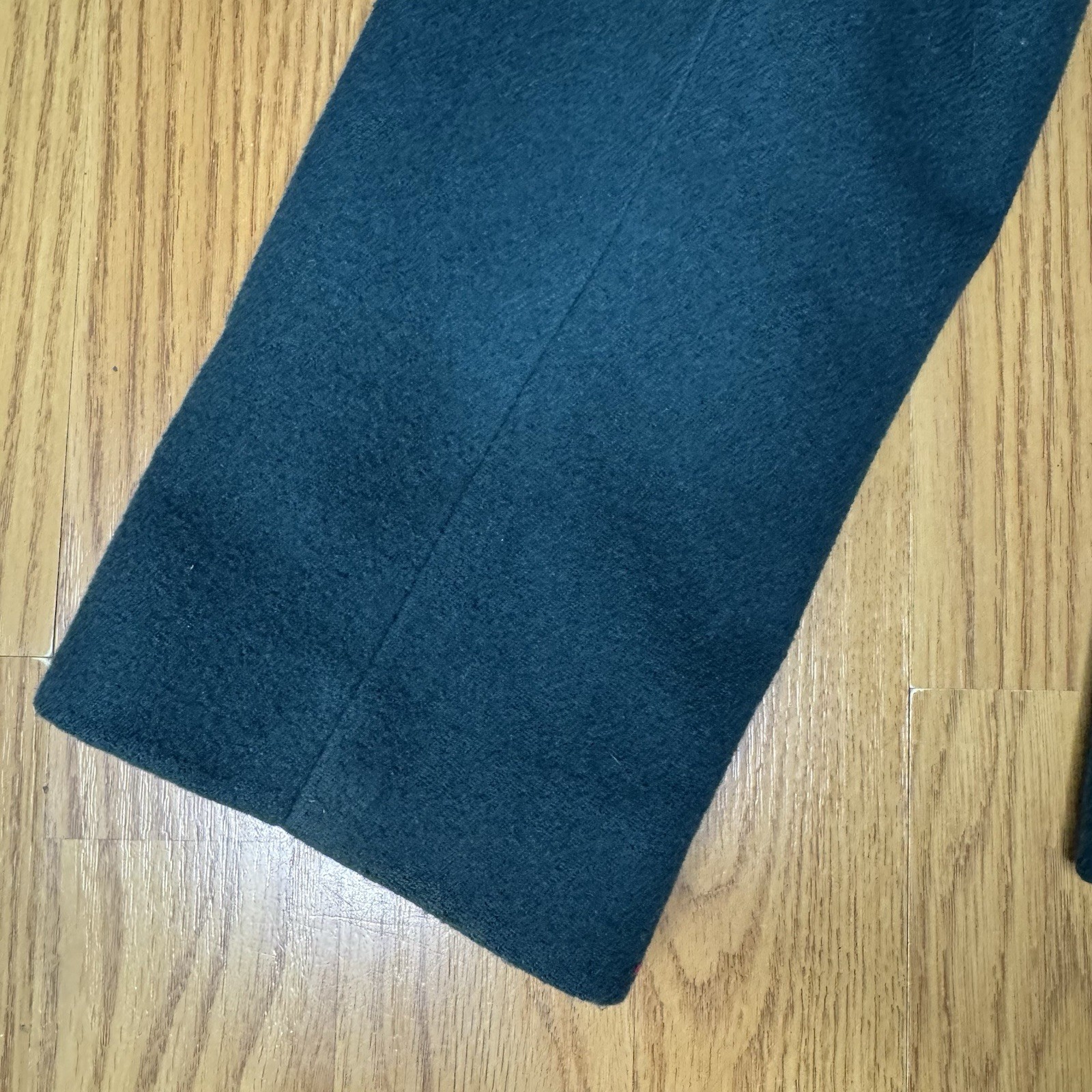 harvé benard Dark Teal Button Front Wool Blend Coat Blazer Women’s Size 10