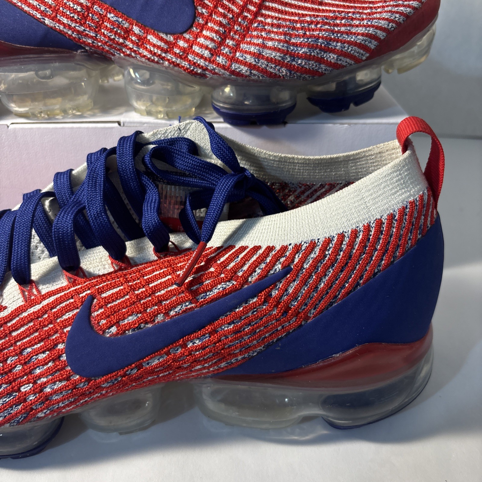 Nike Air Vapormax Flyknit 3.0 Team USA Running Shoes (CW5585-100) Men’s Size 12