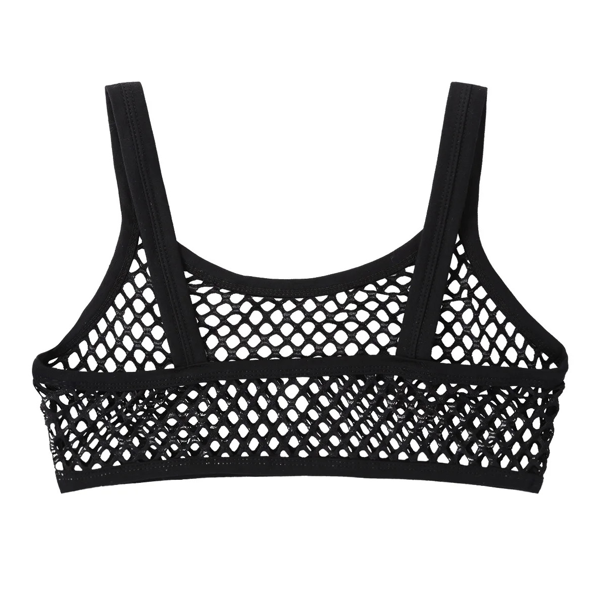Women’s Mesh See Through Bra Tops Camisole Sheer Fishnet Bralette Lingerie Tank