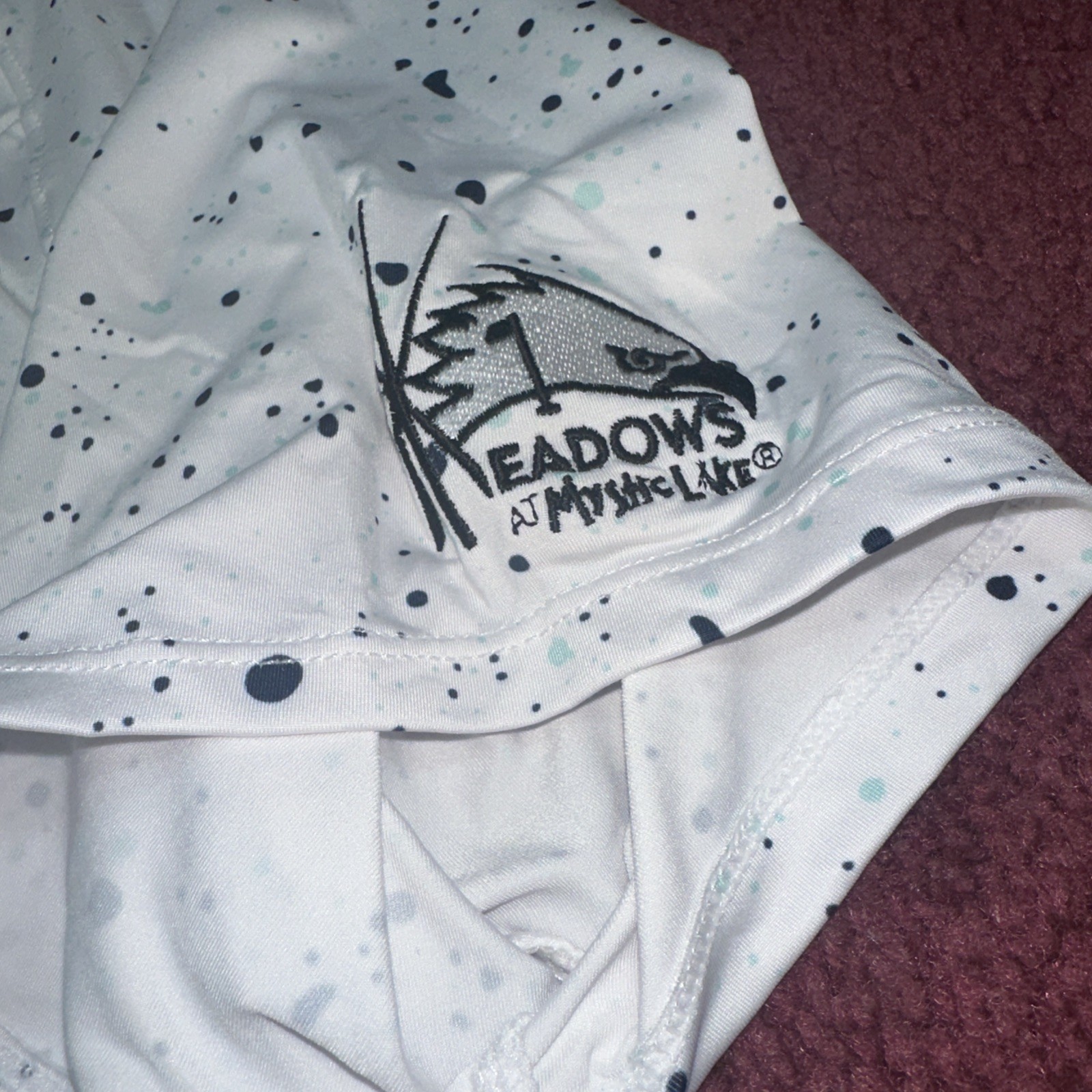 UNRL Performance Polo Size 2XL Athletic Fit Paint Splatter Drop Print Golf