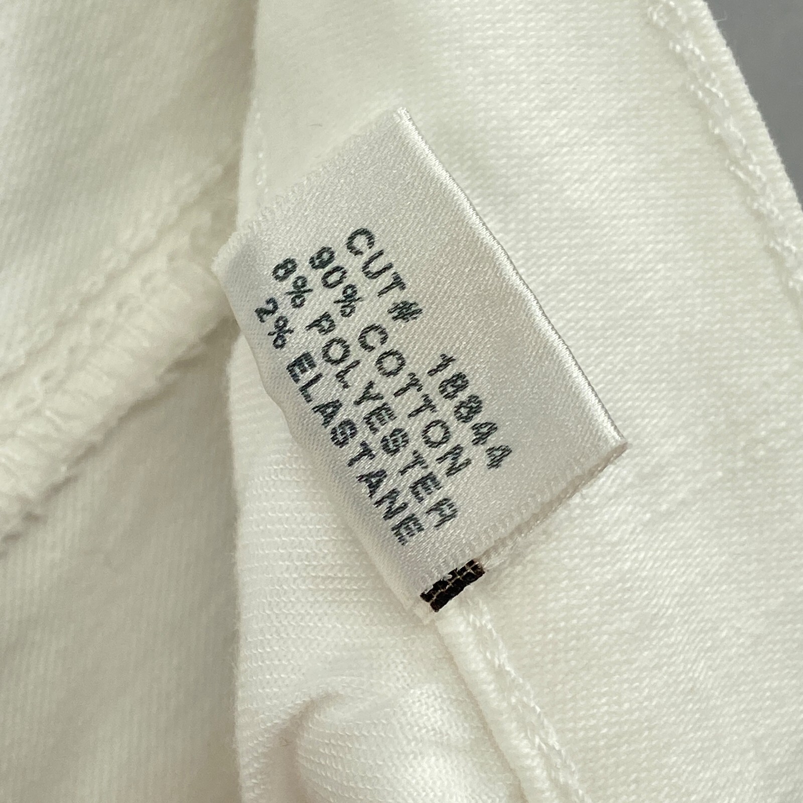 J Brand Jeans Womens 26 Straight Mid Rise Rail White Blanc Frayed Hem Stretch