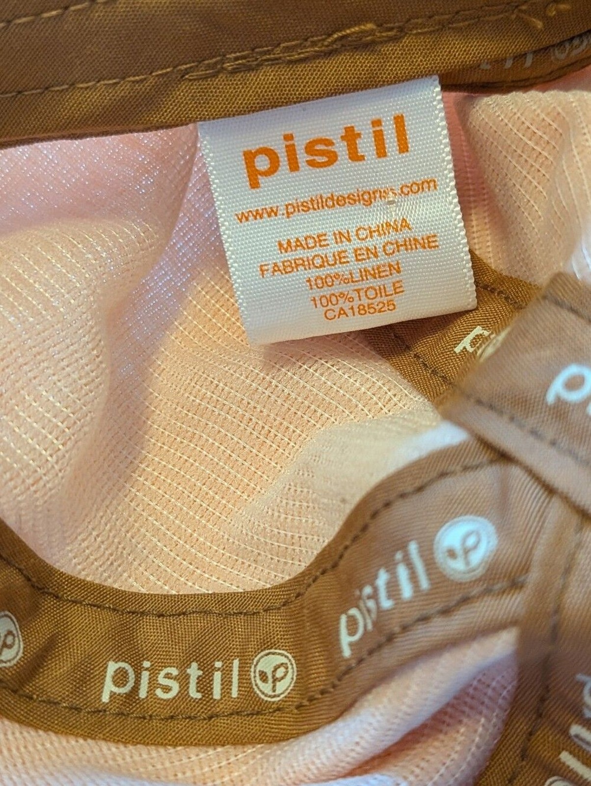 Pistil 100% Linen Hat In Melon